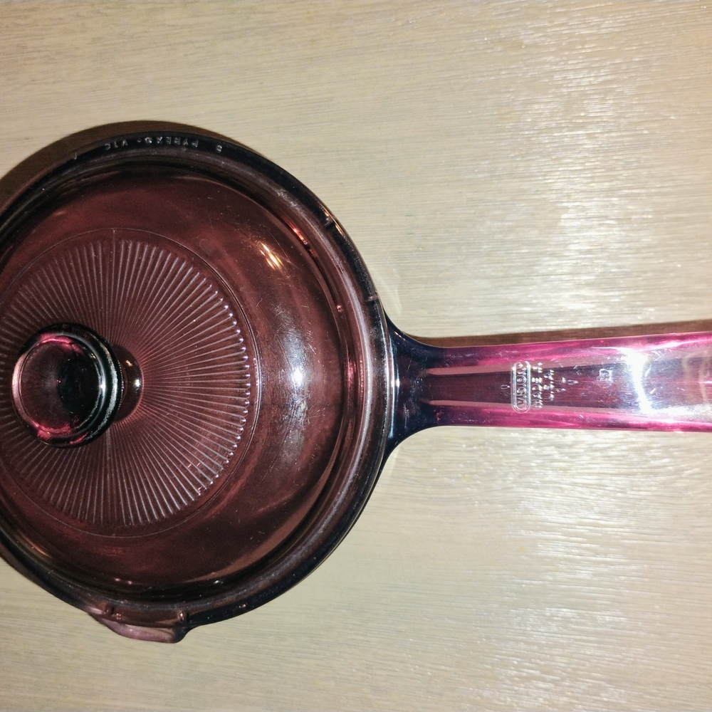 Pyrex/Corning Ware Glass Saucepan with Lid